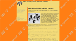 Desktop Screenshot of case-ingersoll-tractors.com